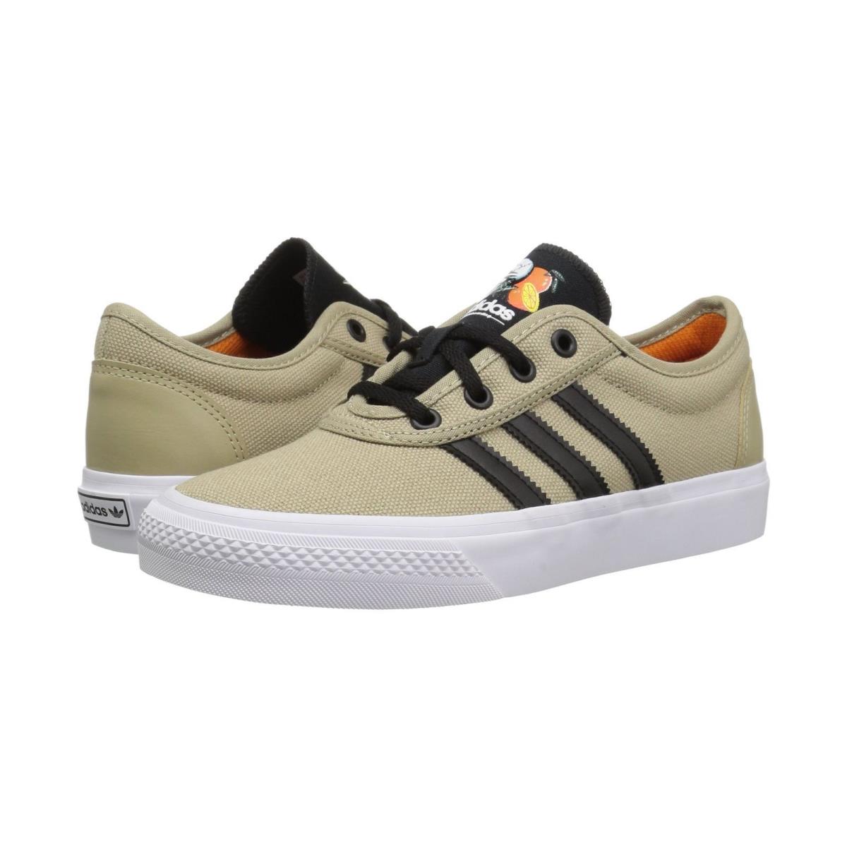 Adidas Adi-easy Skull Low Canvas Sneakers Men Shoes Raw Gold/black Size 11.5