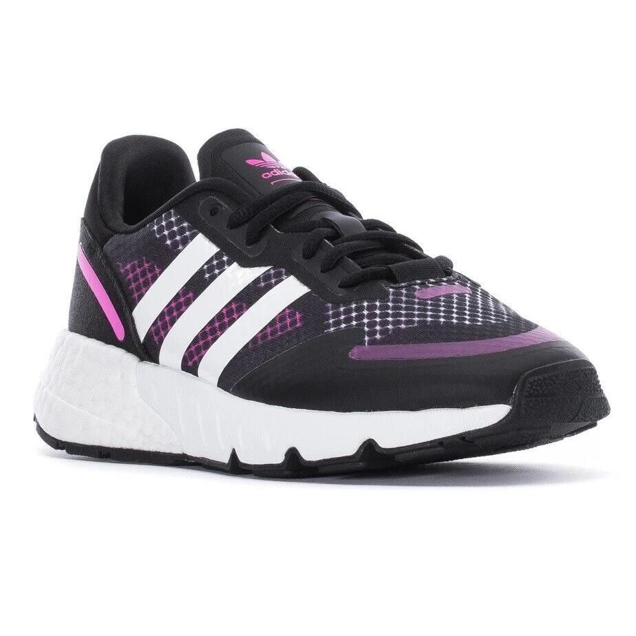 Adidas ZX 1K Boost Runnung Sneakers Trainer Women Shoes Black/pink Size 7