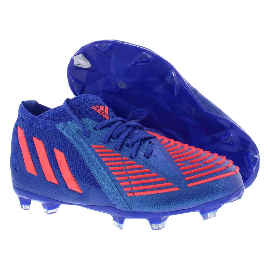 Adidas Predator Edge.1 FG GS Boys Shoes Size 11 Color: Blue/orange - Blue/Orange, Main: Blue