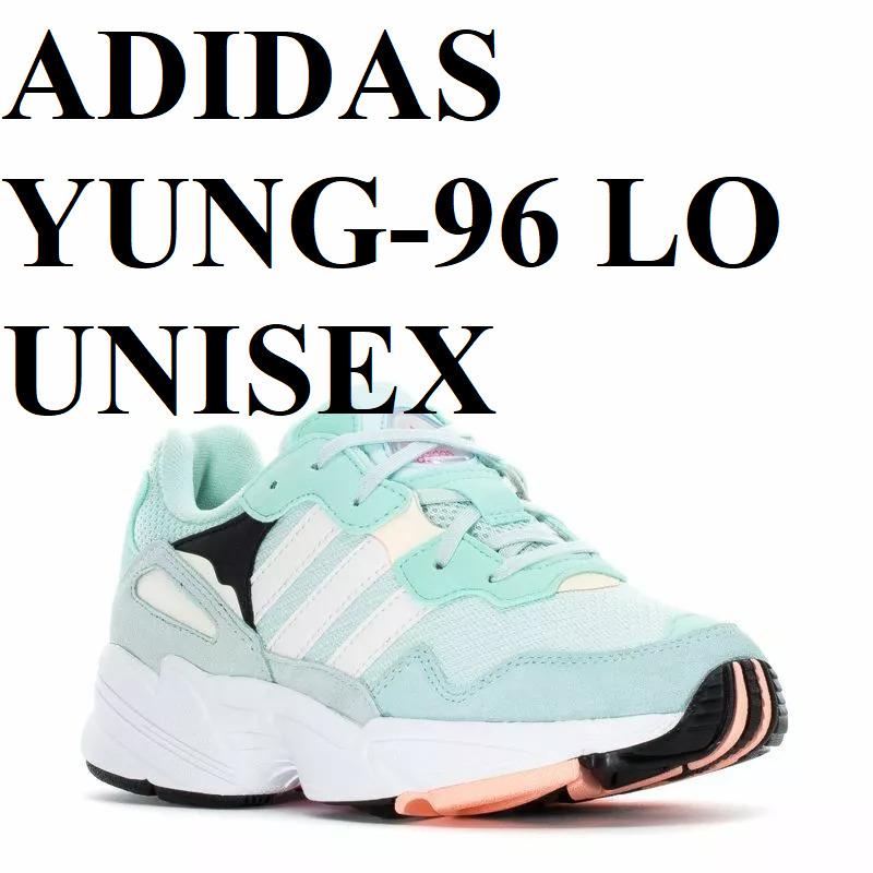 Adidas YUNG-96 Trainers Sport Unisex Men Size 7 / Women Size 8.5 Shoes Mint