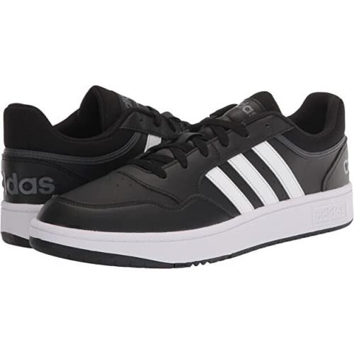 Adidas Hoops 3.0 Low Sneakers Trainers Sports Women Shoes Black Size 7.5 - BLACK - GW3038