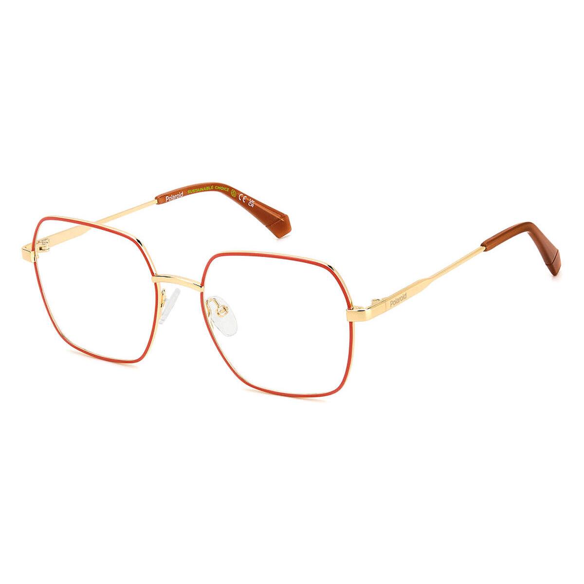 Polaroid Pld D530 Eyeglasses Women Gold Orange 54mm