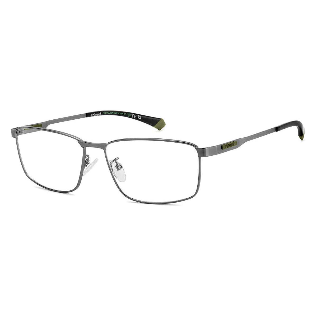 Polaroid Pld D534/G Eyeglasses Men Matte Dark Ruthenium 55mm