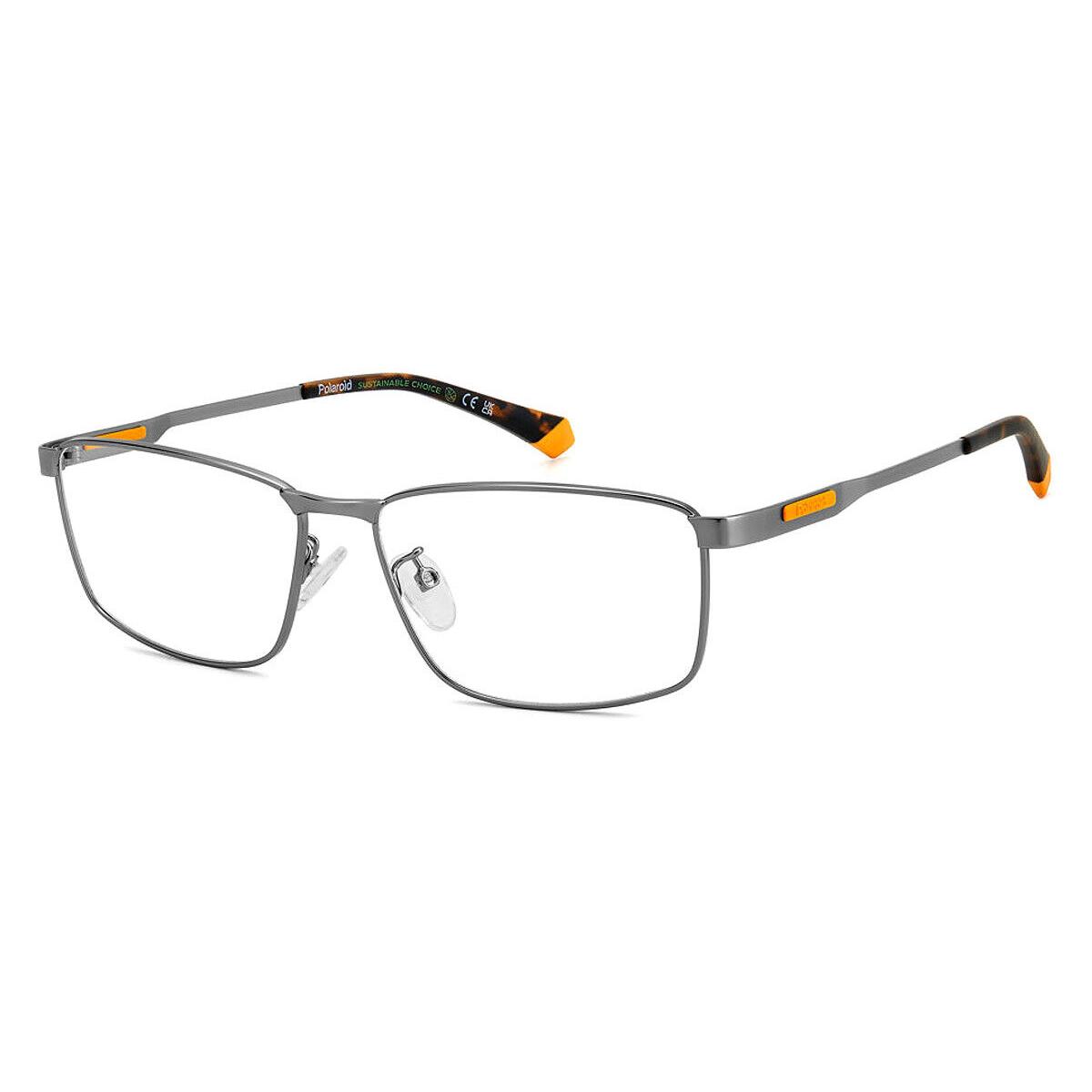 Polaroid Pld D534/G Eyeglasses Men Matte Ruthenium 55mm