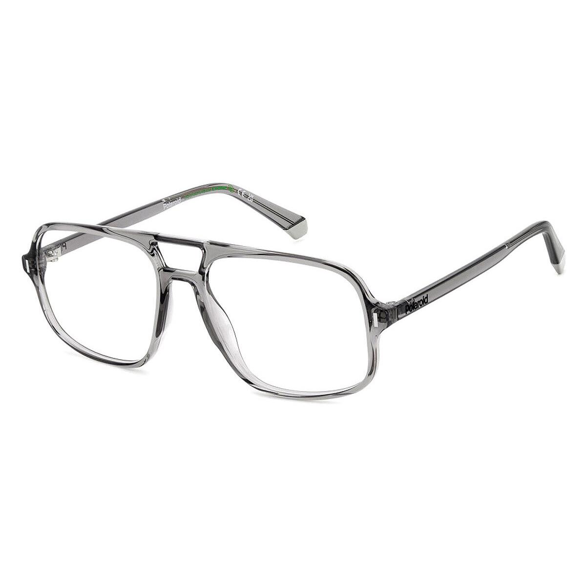 Polaroid Pld D527 Eyeglasses Unisex Gray 56mm - Frame: Gray, Lens: Demo