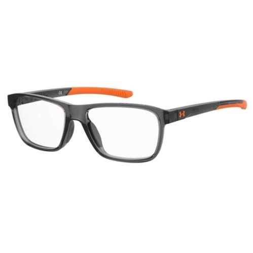 Under Armour UA 9008 0M9L Grey/orange Rectangle Junior Unisex Eyeglasses