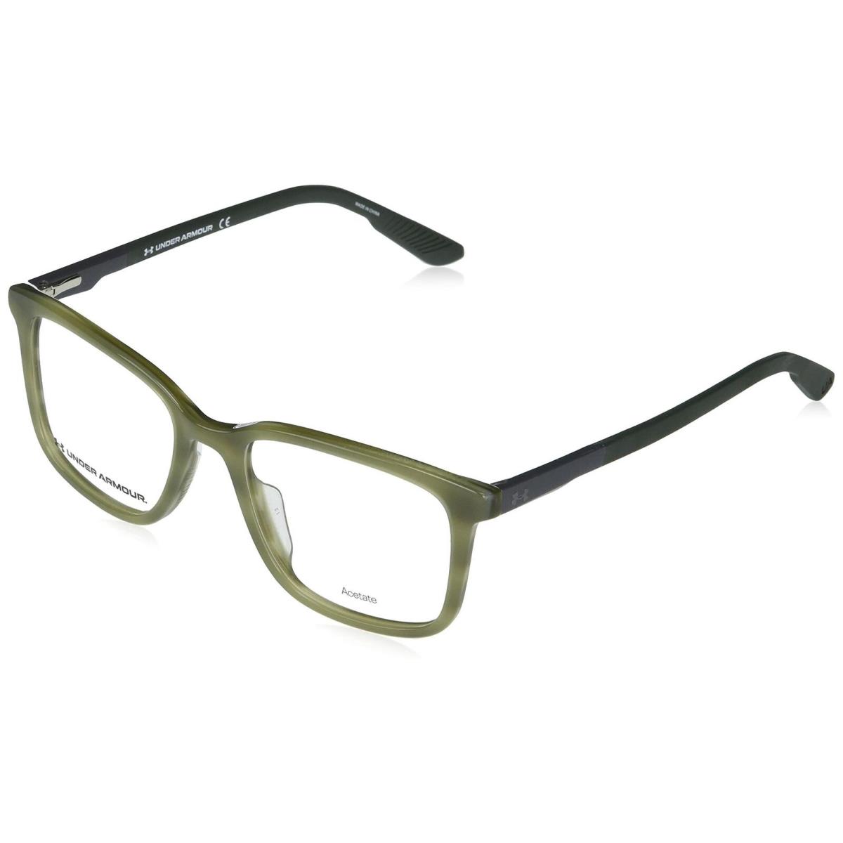 Under Armour Men`s UA 5010 Rectangular Optical Eyeglasses Frame Green Horn