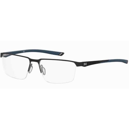 Under Armour UA-5049/G 00VK-00 Matte Black Rectangular Men`s Eyeglasses