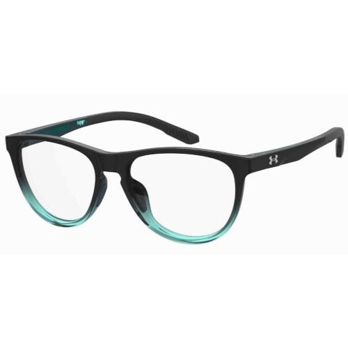 Under Armour UA-9009 0ETJ-00 Black Teal Round Teen Eyeglasses