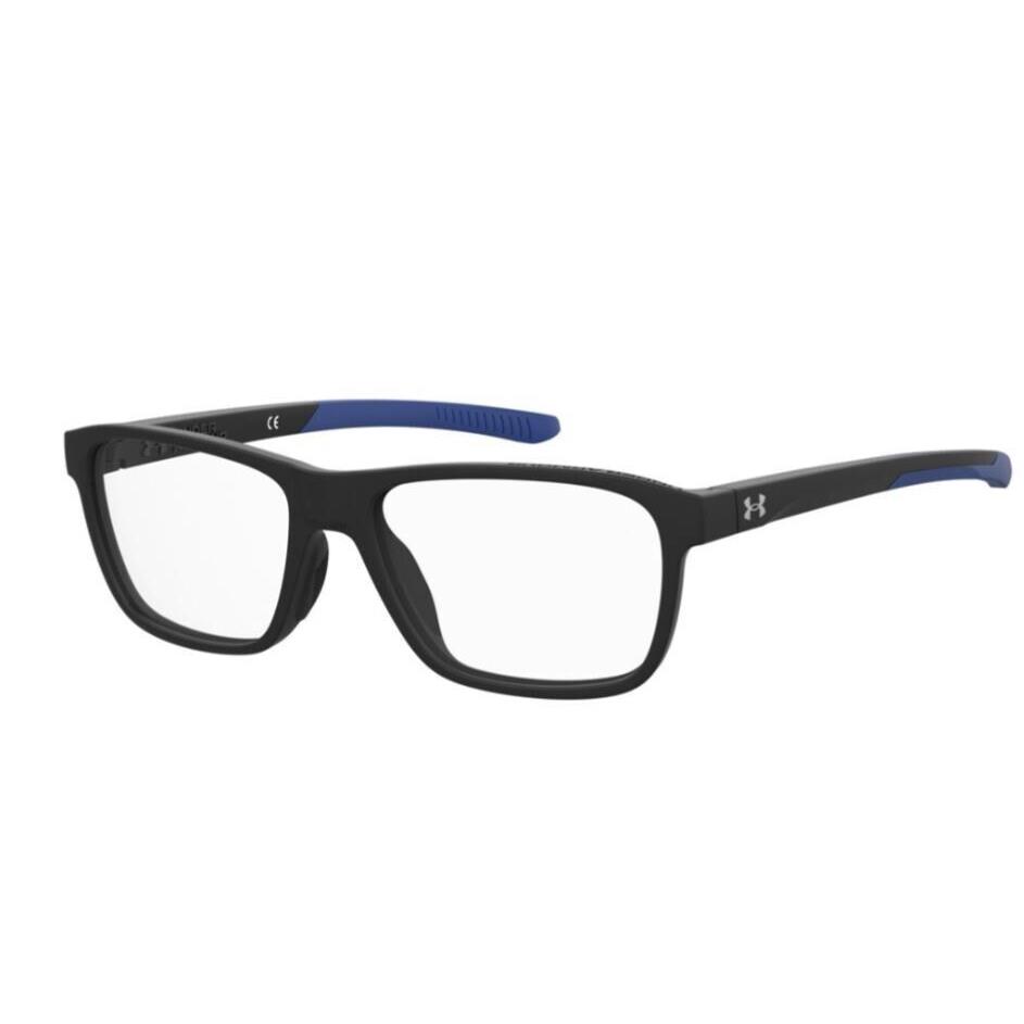 Under Armour UA 9008 0003 Matte Black/blue Rectangle Junior Unisex Eyeglasses