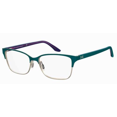 Under Armour UA-5054/G 0ZI9-00 Teal Square Women`s Eyeglasses