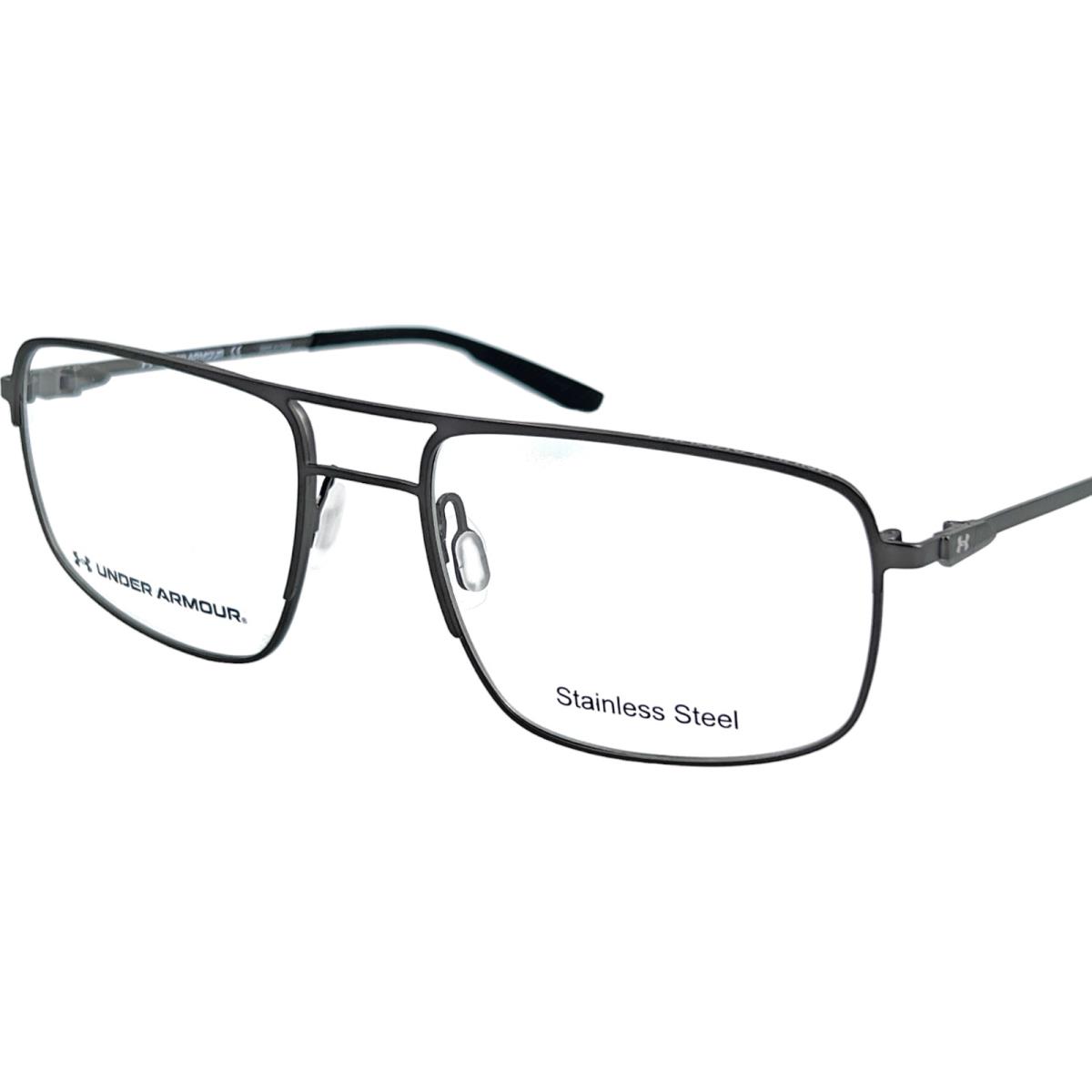 Under Armour UA5007/G Men`s Metal Eyeglass Frame 0R80 Matte Dk Ruthenium 55-18