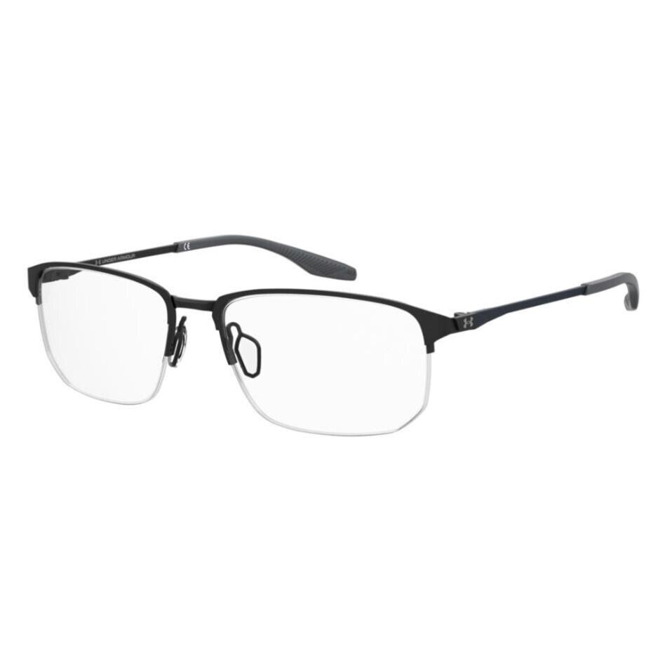 Under Armour UA 5047/G 0003 Matte Black/grey Rectangle Unisex Eyeglasses