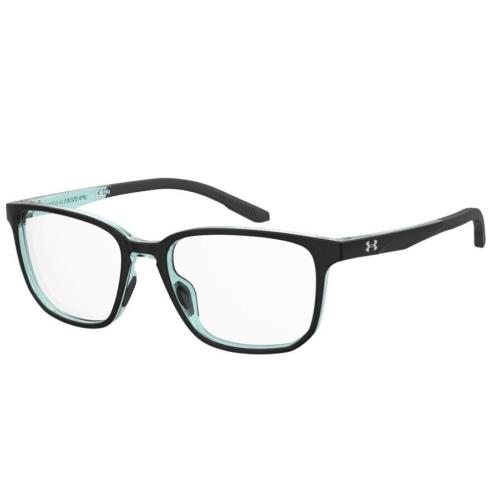 Under Armour UA 5044/G 07ZJ Black/green Square Unisex Eyeglasses