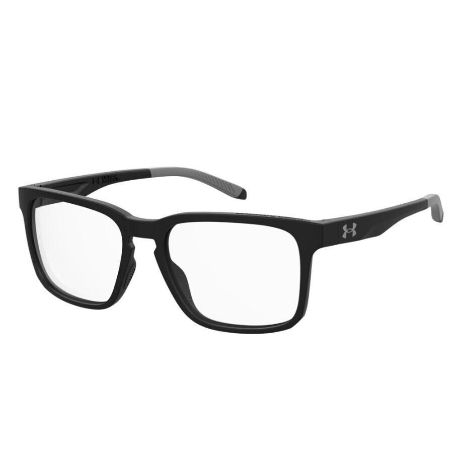 Under Armour UA 5042/G 0003 Matte Black/gray Rectangle Men`s Eyeglasses