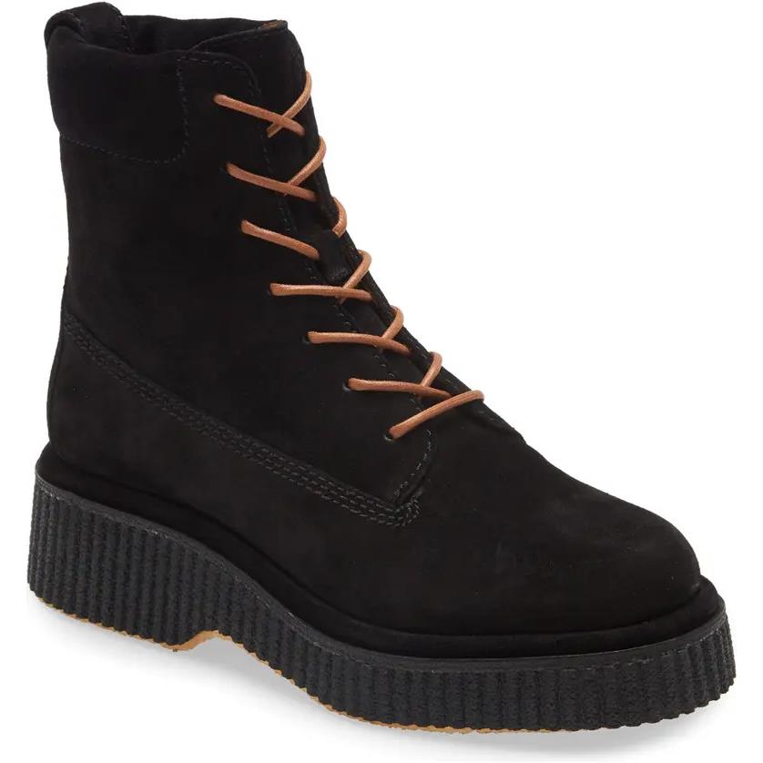 Rag Bone Sloane Suede Lace-up Boot in Black Size 7