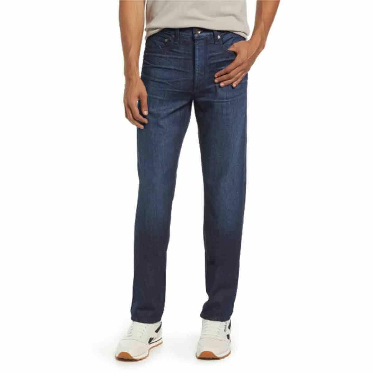 Rag Bone Men Slim 2 Fit Stretched Jeans 38x32 2% Elastane Button Fly