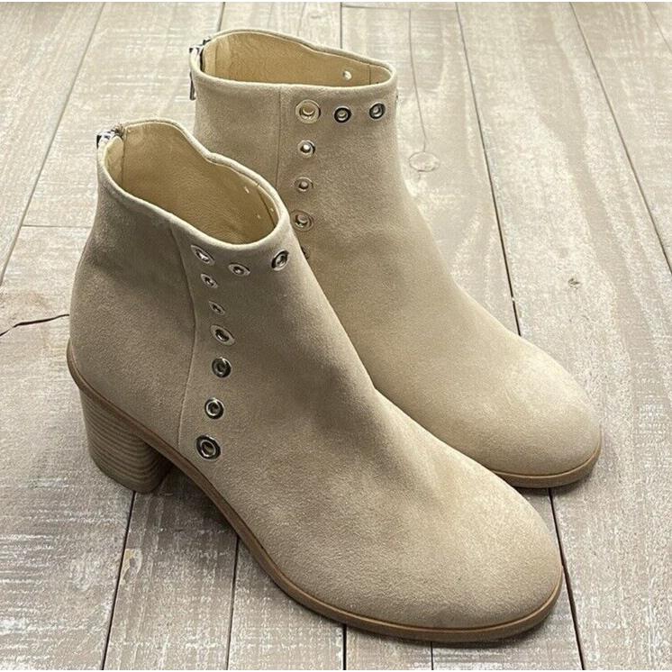 Rag Bone Willow Grommet Leather Boots In Sand Size: 38.5 US 8.5