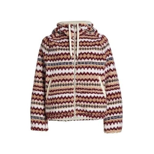 Rag Bone Fair Isle Sherpa Hoodie Fleece Jacket Size M