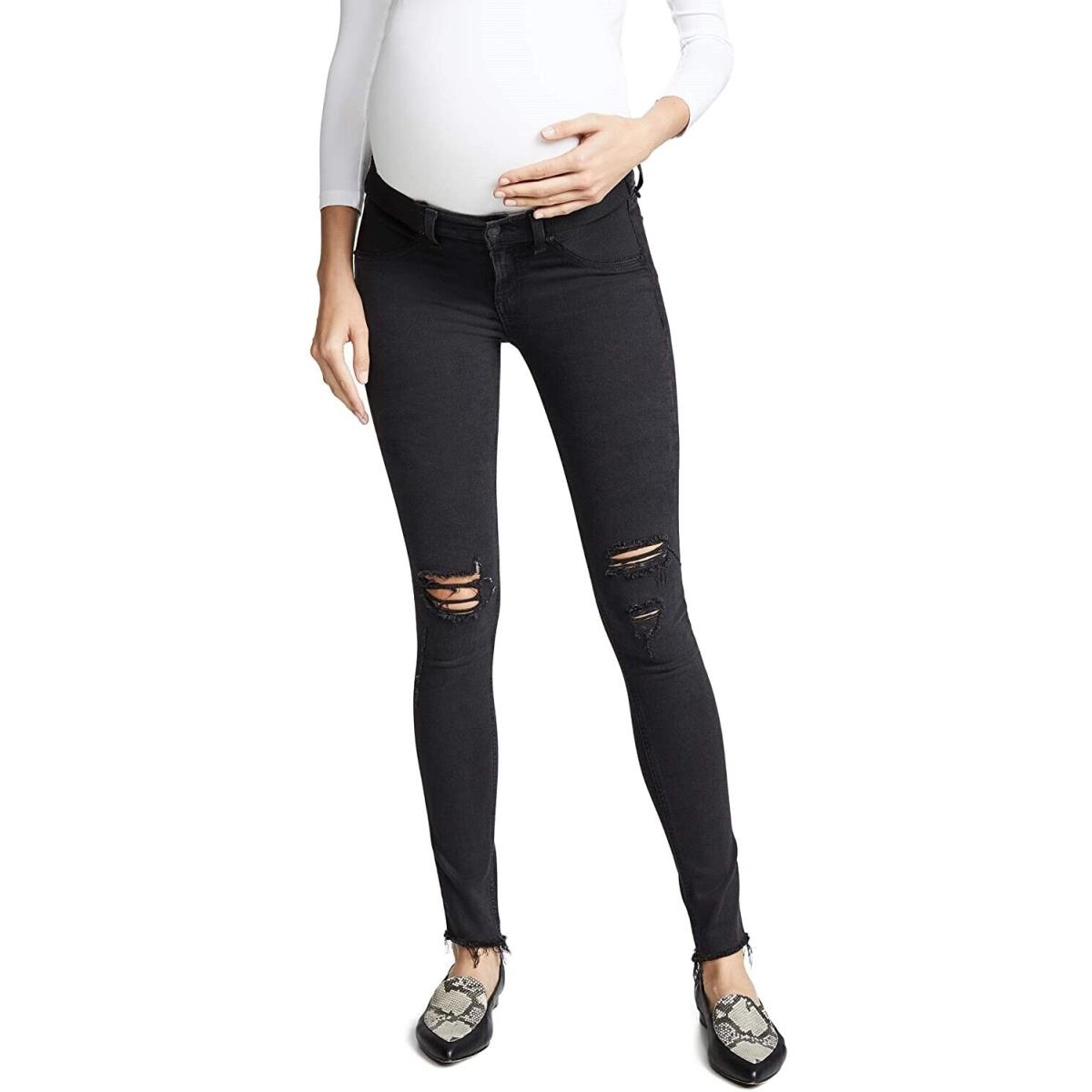 Rag Bone 253727 Womens Maternity Legging Jeans Night with Holes Size 28