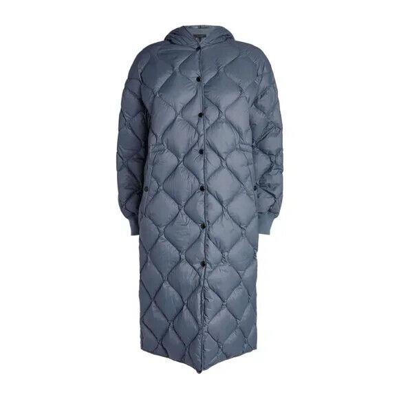 Rag Bone Rudy Puffer Coat in Blue Size XL C2604