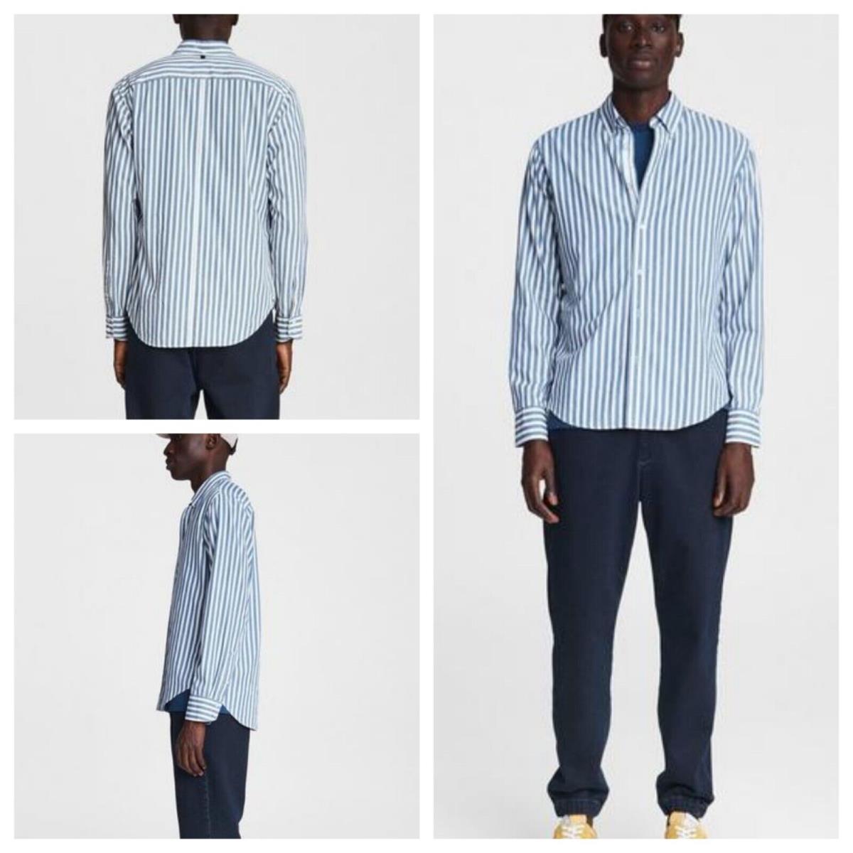 Rag Bone Fit 2 Stripe Tomlin in Indigo Stripe Size: S