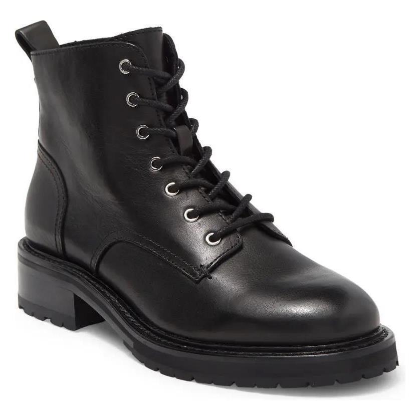 Rag Bone Cannon Lug Sole Lace Up Leather Boot in Black Size 11