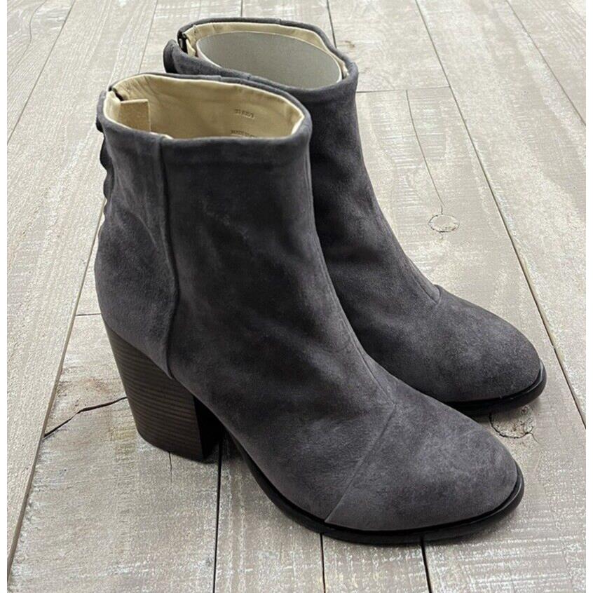 Rag Bone Ashby Boot In Grey Suede Size: 40 US 10