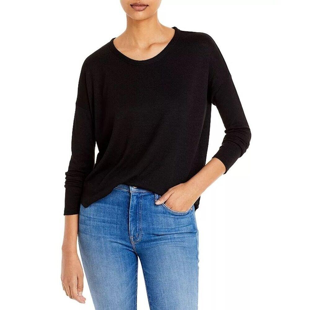 Rag Bone Hudson Long-sleeve Black Tee Size S