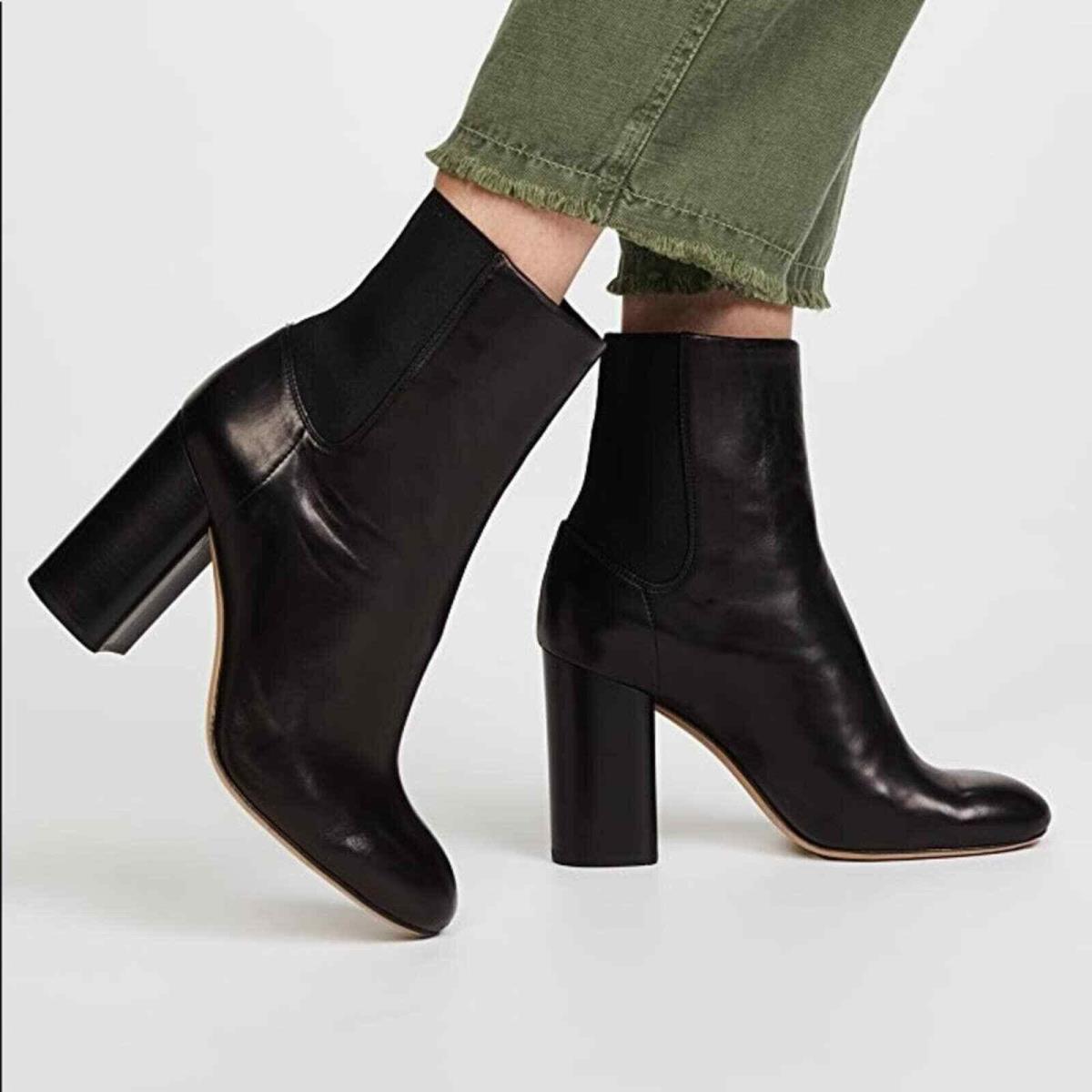 Rag Bone 6.5 Agnes Calfskin Bootie Ankle Boot Leather Chelsea Heeled