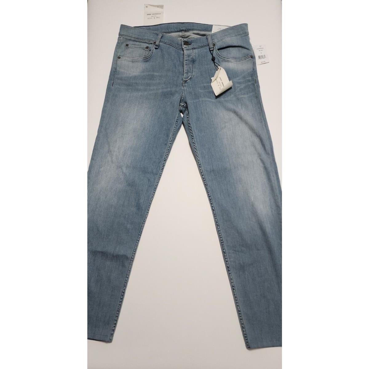 Rag Bone Jeans Mens 36x31 Fit 1 Skinny Leg in Del Sur Light Washed Blue