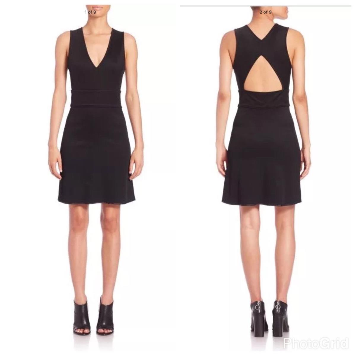 Rag Bone Black Sleeveless Astrid Cut Out Bodycon Sexy Dress 0