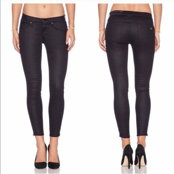 Rag Bone Jean Midnight Exposed Zipper Capri-in Size 29 Msrp: