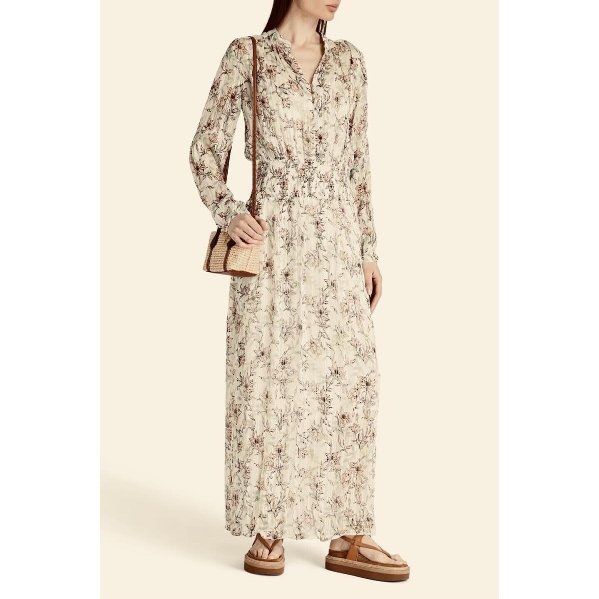 Rag Bone Calista Floral Maxi Dress In Green Floral M Cottage Core