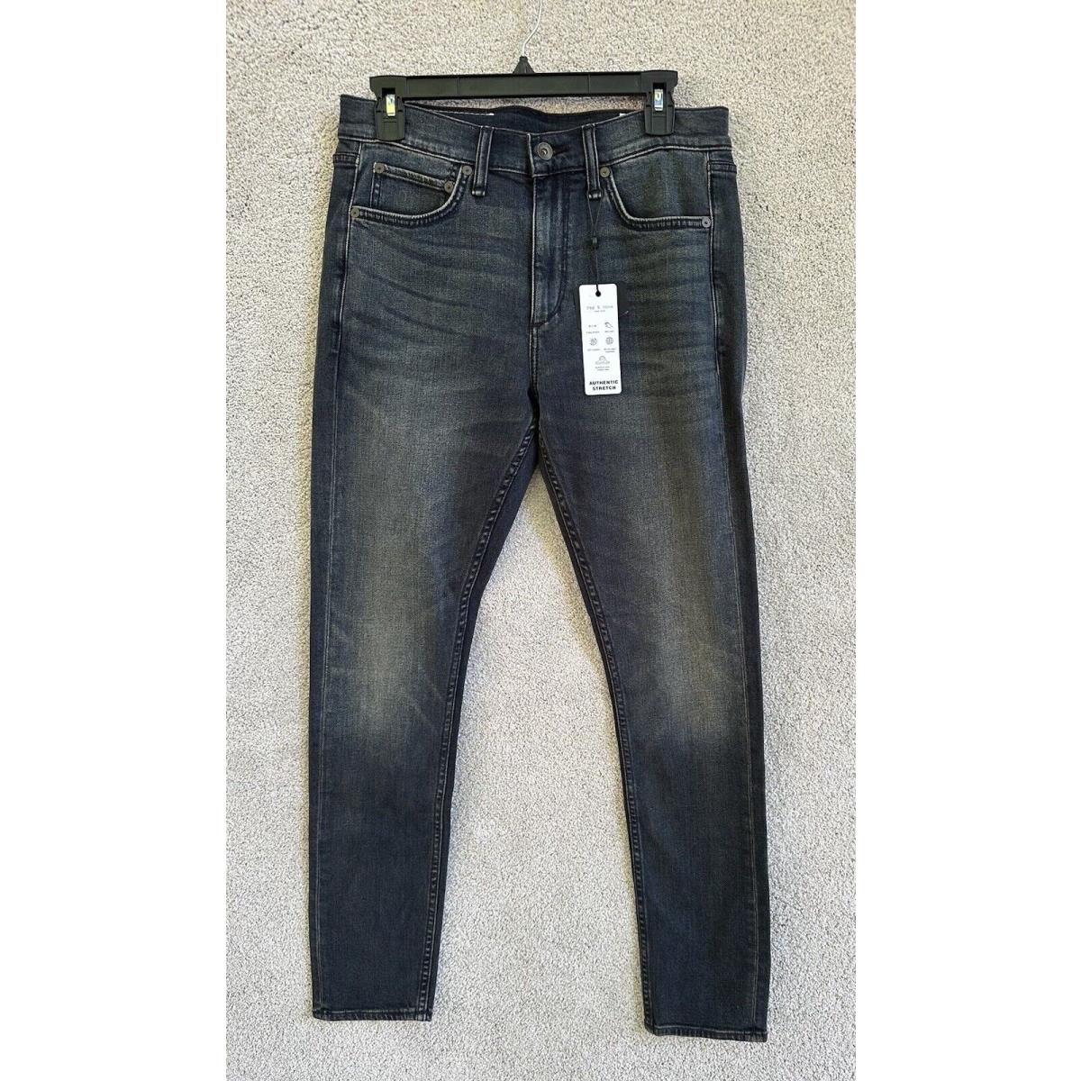 Rag Bone Jeans Mens 30x30 Skinny Fit 1 Black Axel Jeans Retails