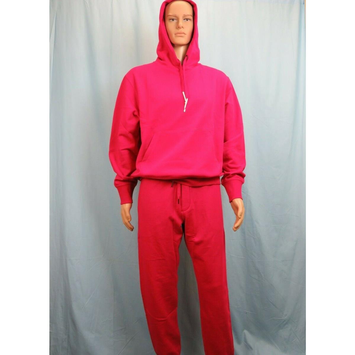 Rag Bone Persian Red Cotton Icon Hooded Lettering Logo Pants Tracksuit Xxl