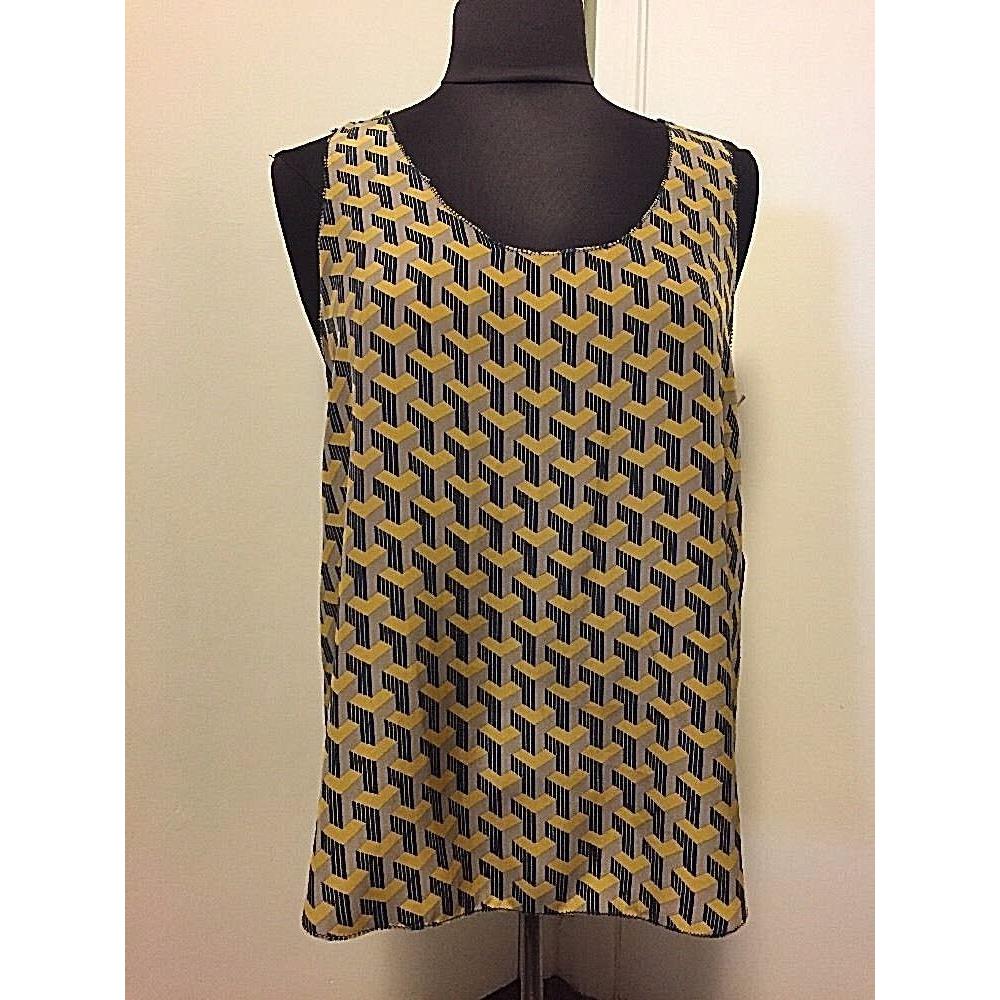 Rag Bone Silk Top Made in Usa Size L Retail