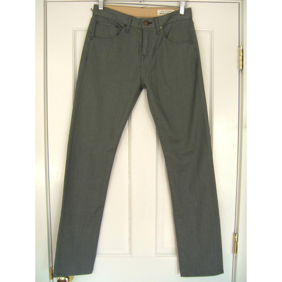 Rag Bone York Usa Grey Wash Unisex Jeans Pants Trousers 26