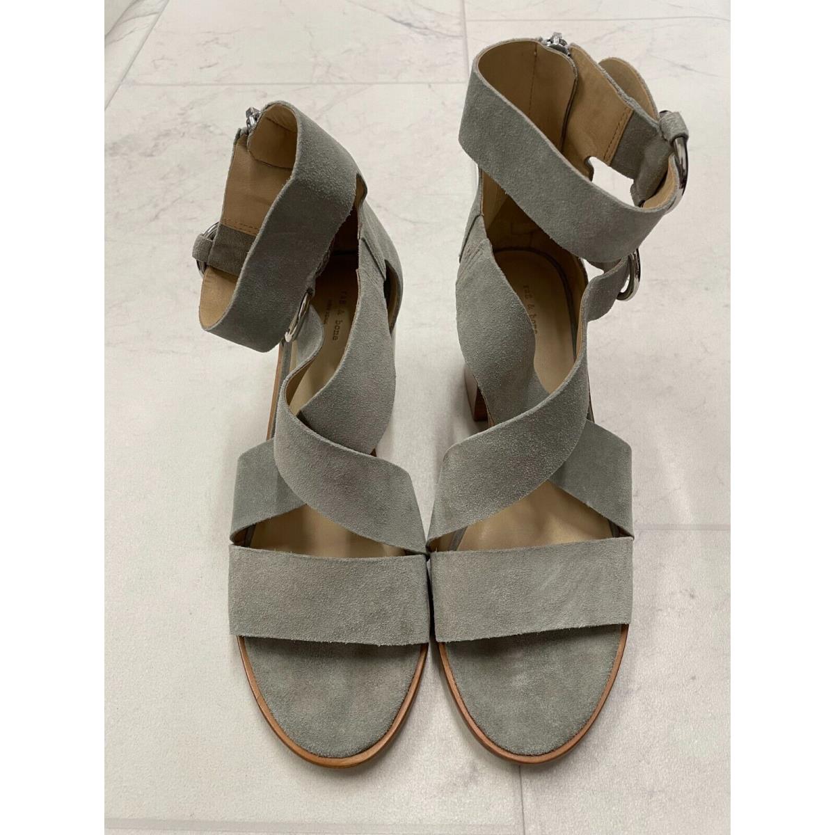 Rag Bone Mari Cemento Suede Size:EU39 US9