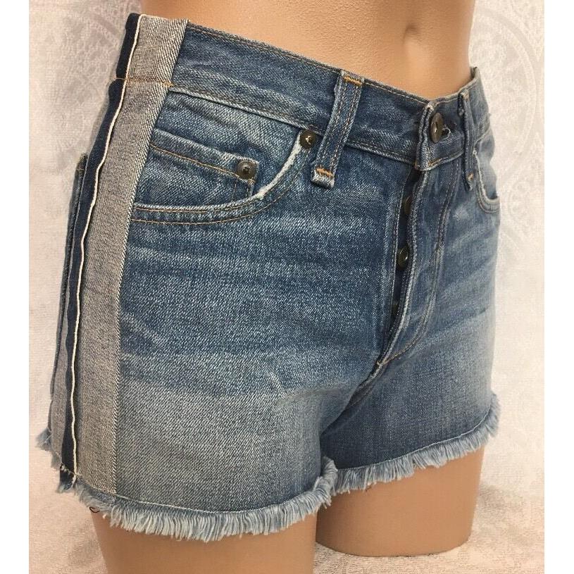 Rag Bone Shorts Marilyn Cut Off Medium Denim Size 24