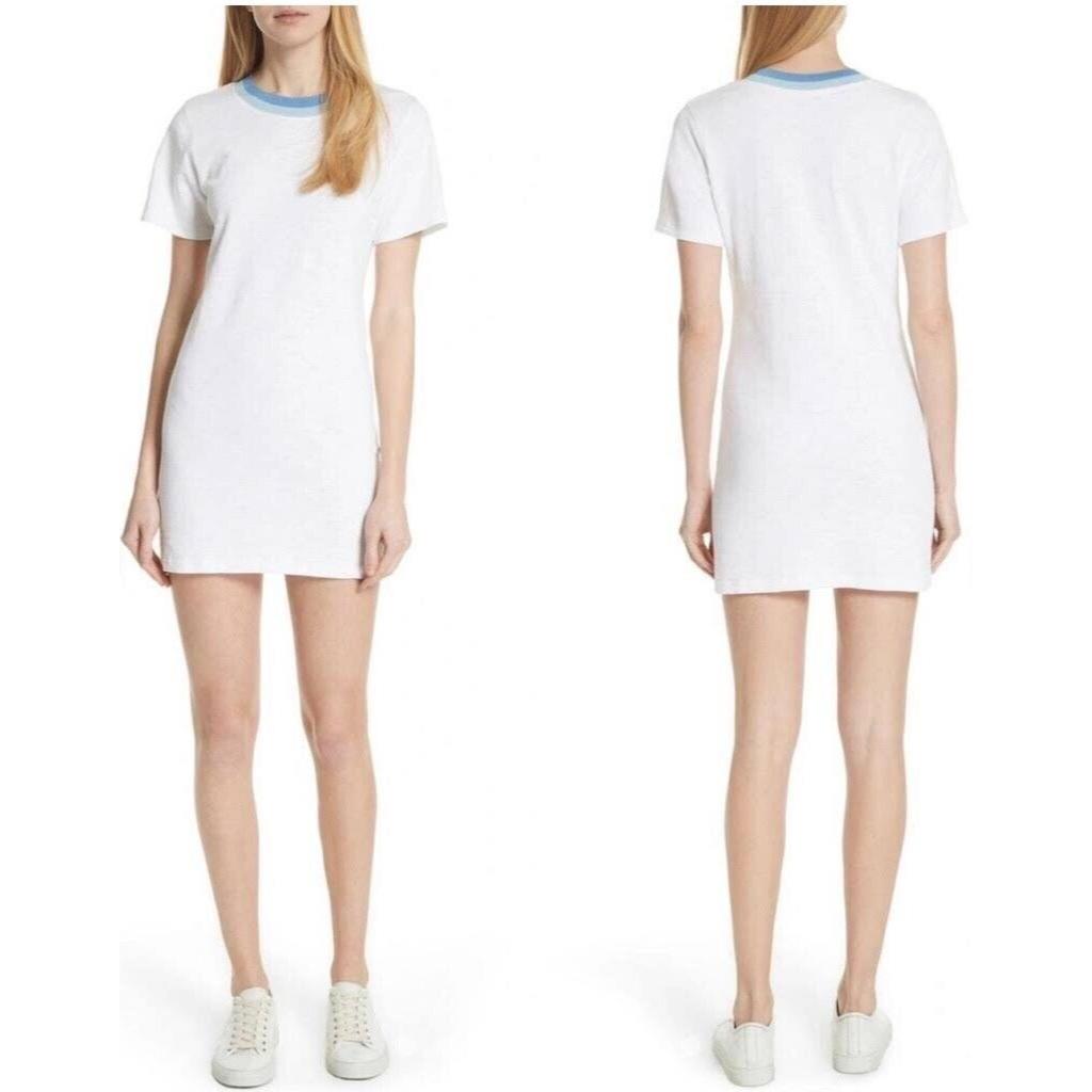 Rag Bone Jolie Mini Shirt Dress In Bright White Size: Medium