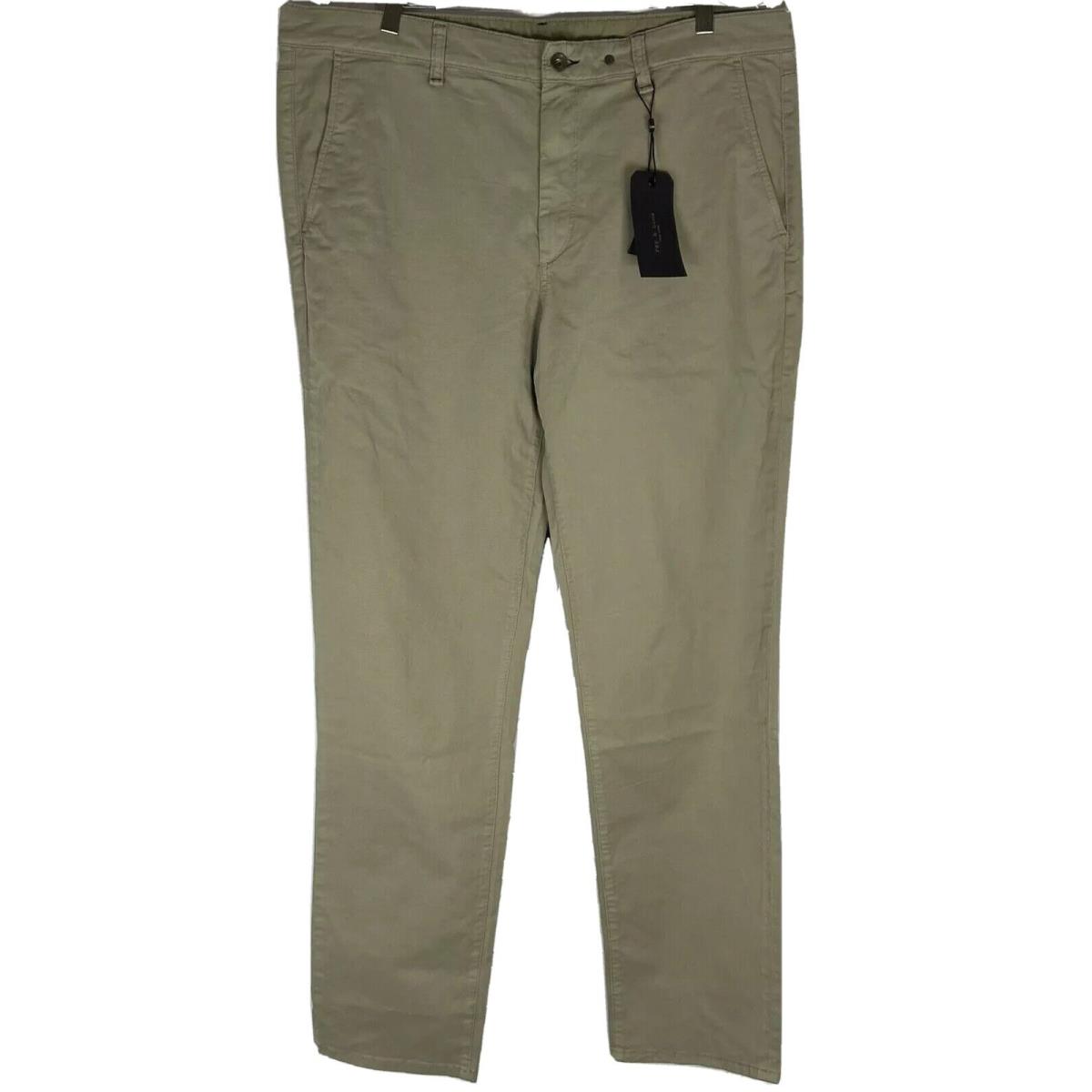 Rag Bone Men Chino Pant Size 38 Slim Fit 2 Color Aged Sage Green