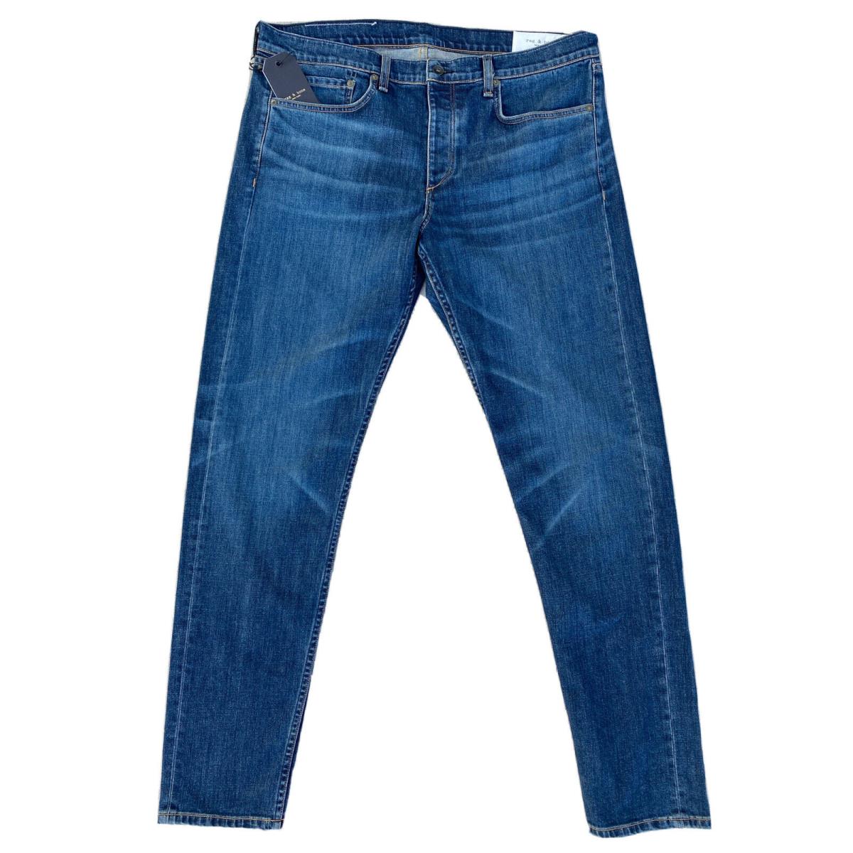 Rag and Bone Size: 38x33 - Linden Fit: 1 - Extra Slim M1224K880LIN - Med. Blue