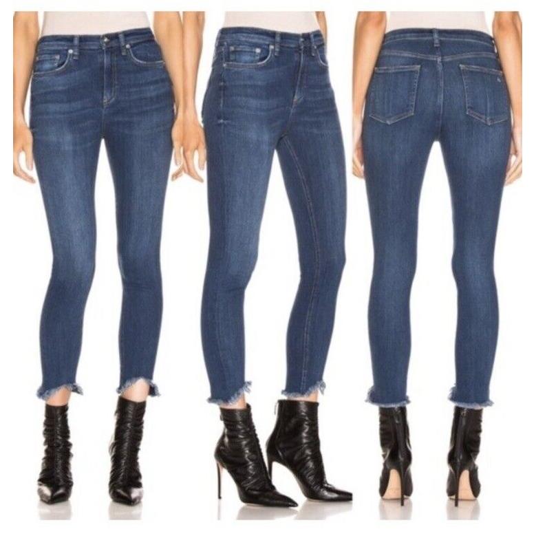 Rag Bone High Rise Ankle Skinny In Lenox Size:32