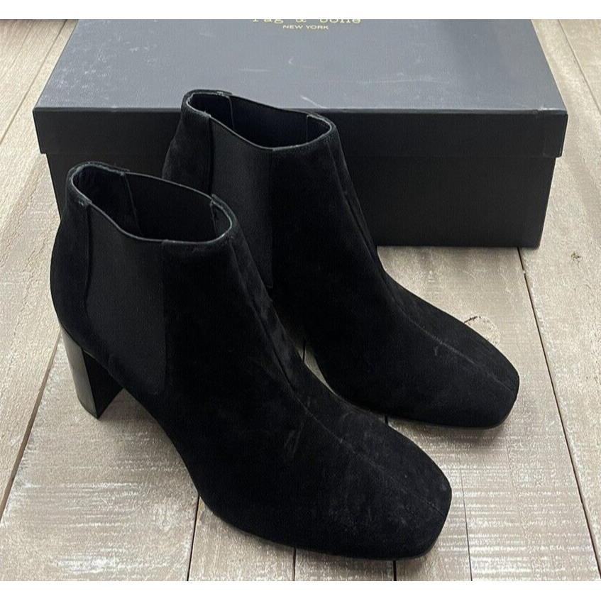 Rag Bone Aslen Boot In Black Suede Size: 36.5 US 6.5