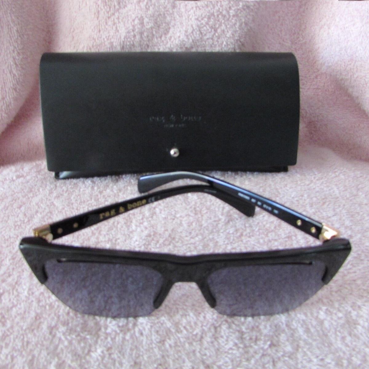 Rag and Bone RNB1038/S 0807 Black Rectangle Sunglasses