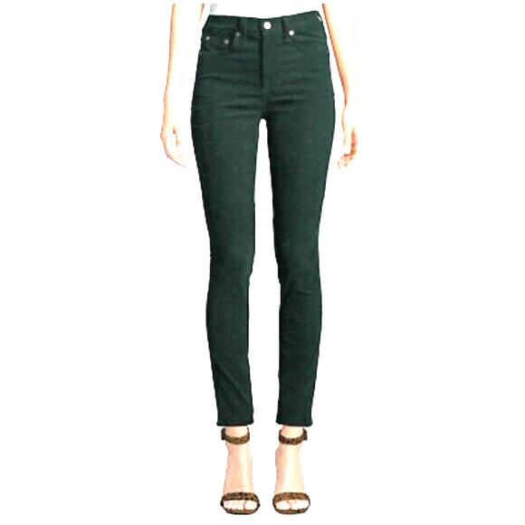 Rag and Bone Corduroy Jeans Bottle Green High Rise Skinny sz.26