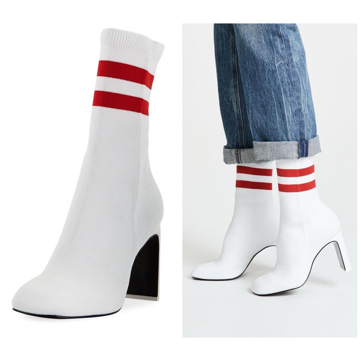 Rag Bone Ellis Sock Knit Boot In White Size: 37 US7