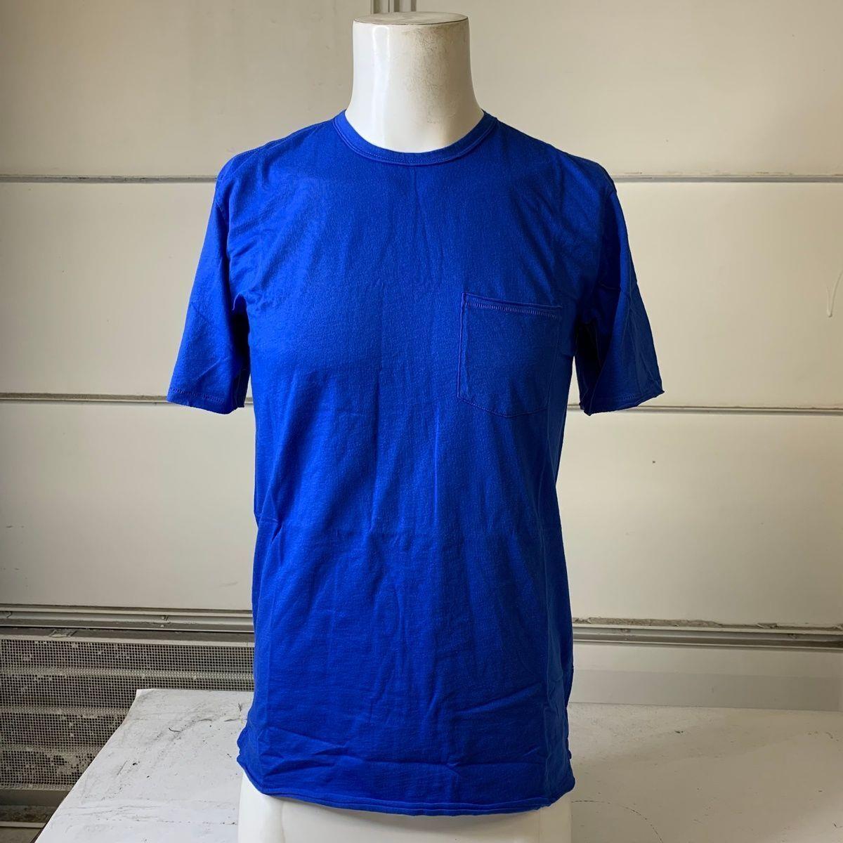 Rag Bone Miles Short Sleeve Pocket T-shirt Men`s Size Small Blue