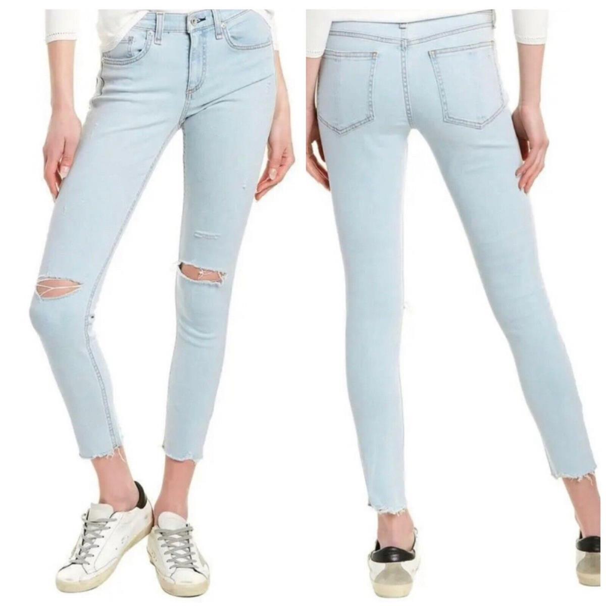 Rag Bone Cate Mid Rise Ankle Skinny Jeans In Edgeview In Size: 24